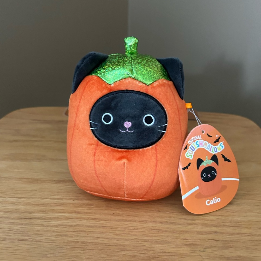 Squishmallows Calio 5” Pumpkin Halloween Cat🎃